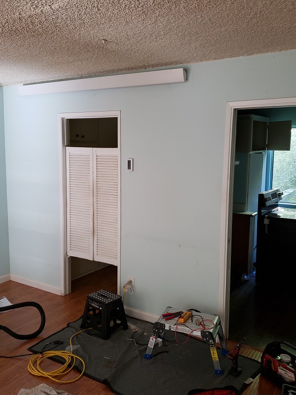 Clean heat radiant ceiling heat coil repair 