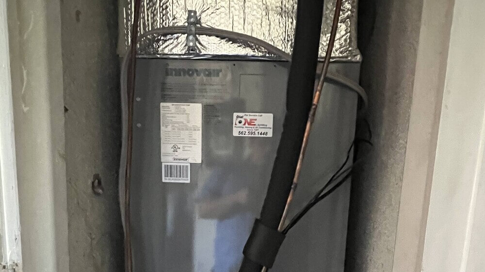 Indoor air handler and heating system similar to equipment serviced by Dial ONE Schilling for homes in Seal Beach.