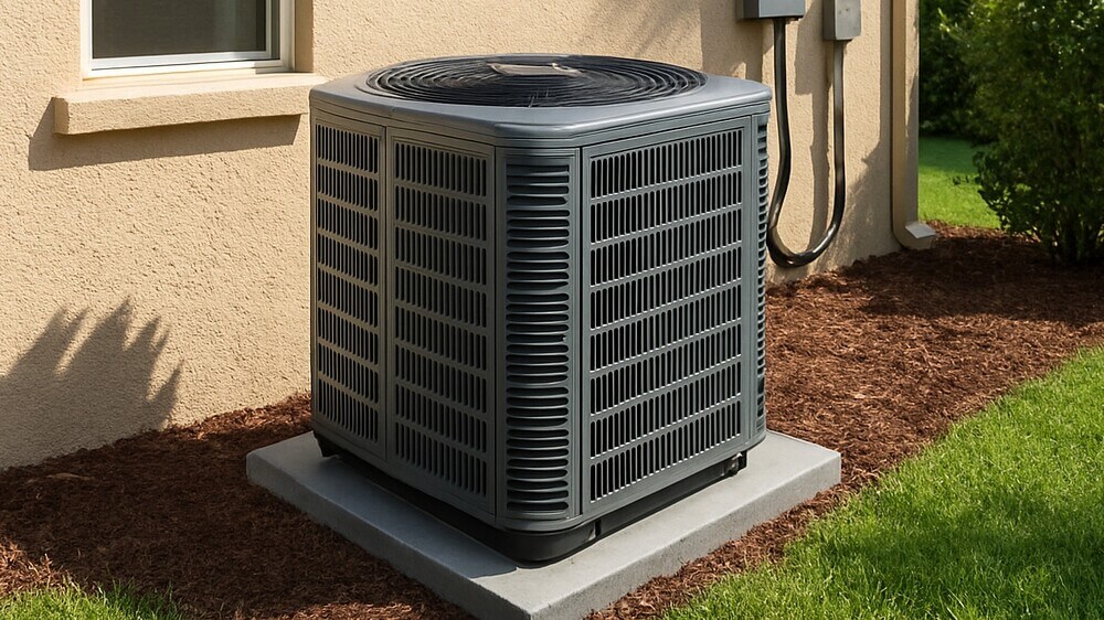 New outdoor centroal air installation. 